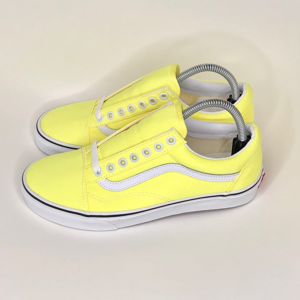 Vans Neon Yellow Classic Low Top Sneakers